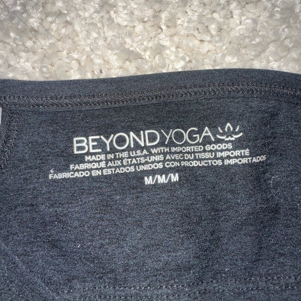 Beyond Yoga Spacedye Slim Racerback Cropped Tank Darkest Night - Picture 7 of 7